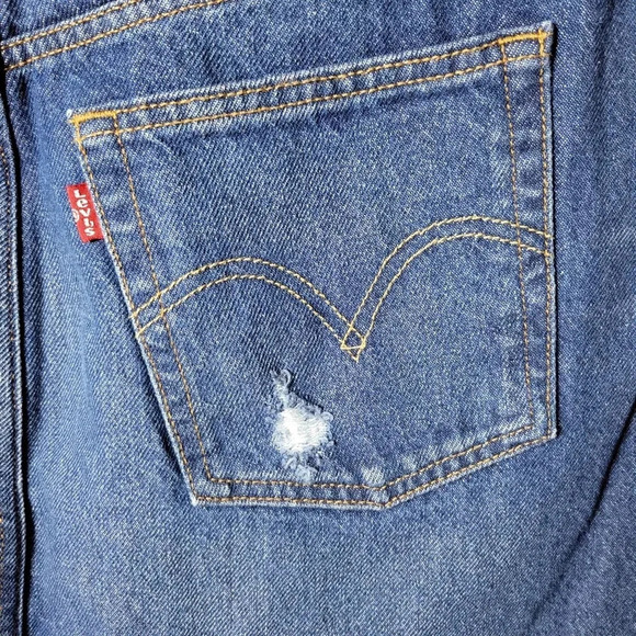 Levi's Asymmetrical Denim Skirt | Fall Denim Skirt | Levi's Skirt | Size… - Picture 7 of 8